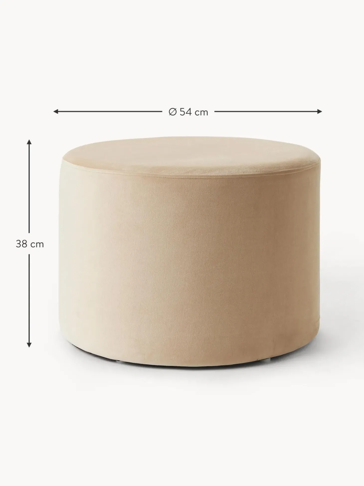 Puf De Terciopelo Daisy