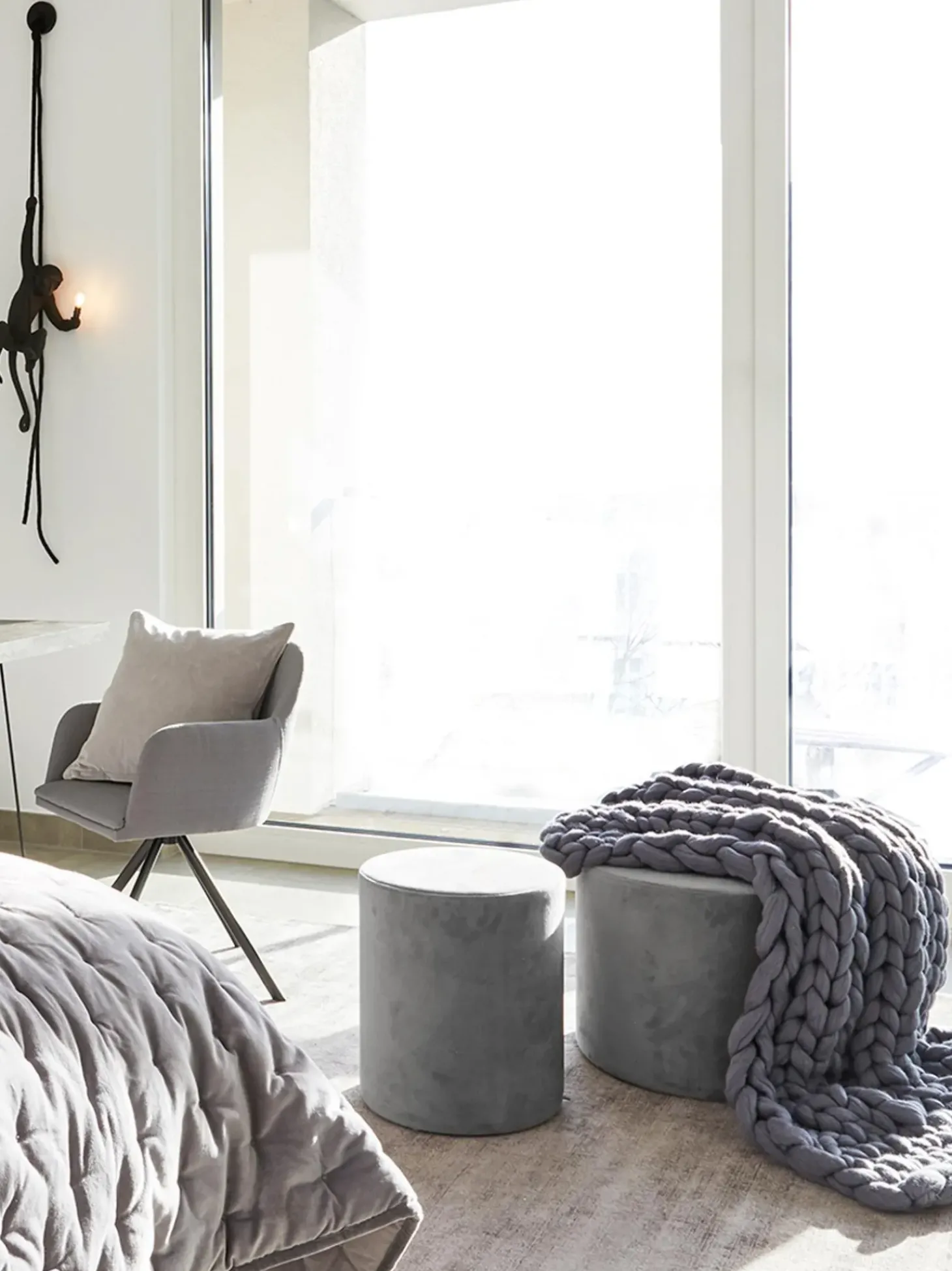 Puf De Terciopelo Daisy