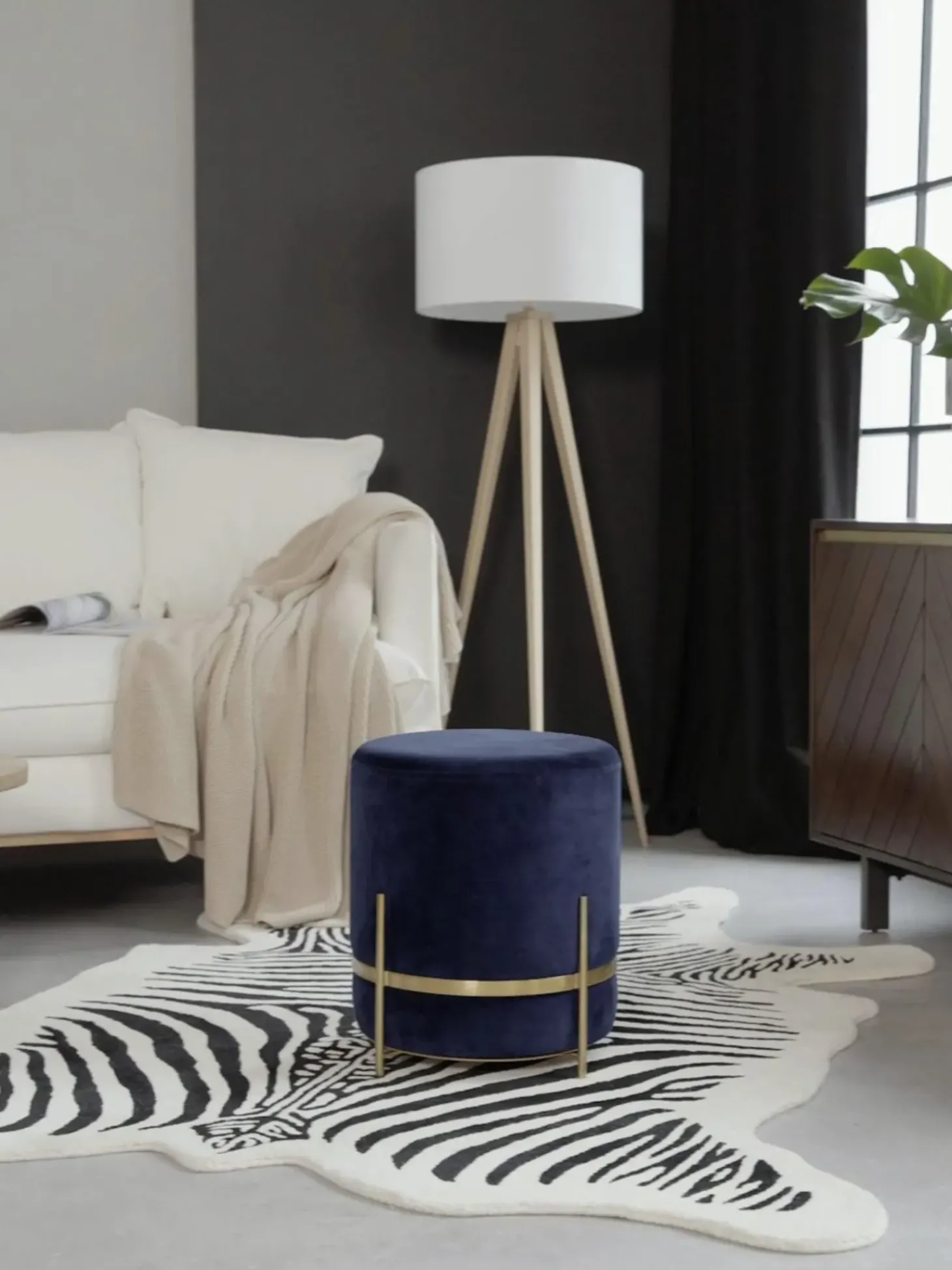 Puf De Terciopelo Haven