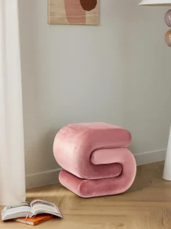 Puf De Terciopelo Merle