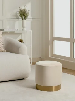 Puf De Terciopelo Orchid