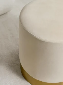 Puf De Terciopelo Orchid