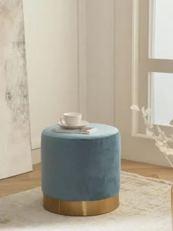 Puf De Terciopelo Orchid