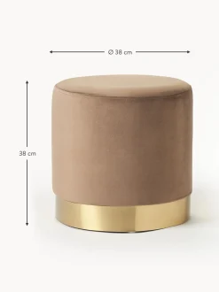 Puf De Terciopelo Orchid