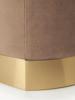 Puf De Terciopelo Orchid