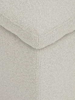 Puf En Tejido Boucle Winou, Con Espacio De Almacenamiento