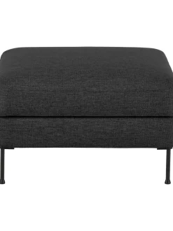 Reposapies Puf Cucita, Con Espacio De Almacenamiento