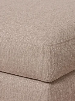 Reposapies Puf Cucita, Con Espacio De Almacenamiento