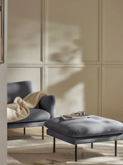 Reposapies Puf De Terciopelo Moby