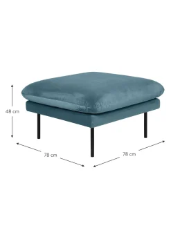 Reposapies Puf De Terciopelo Moby