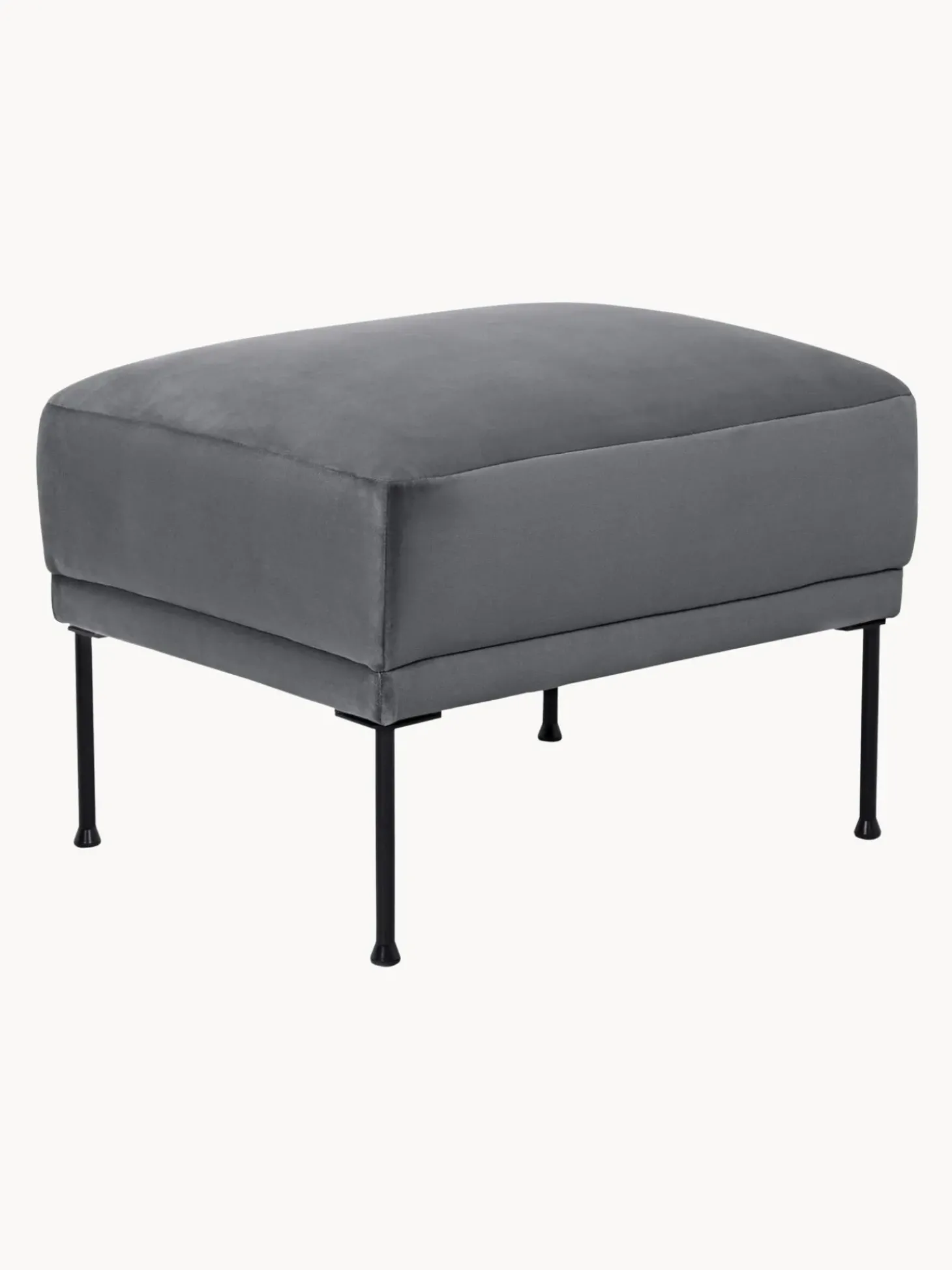 Reposapies Puf De Terciopelo Fluente