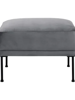 Reposapies Puf De Terciopelo Fluente