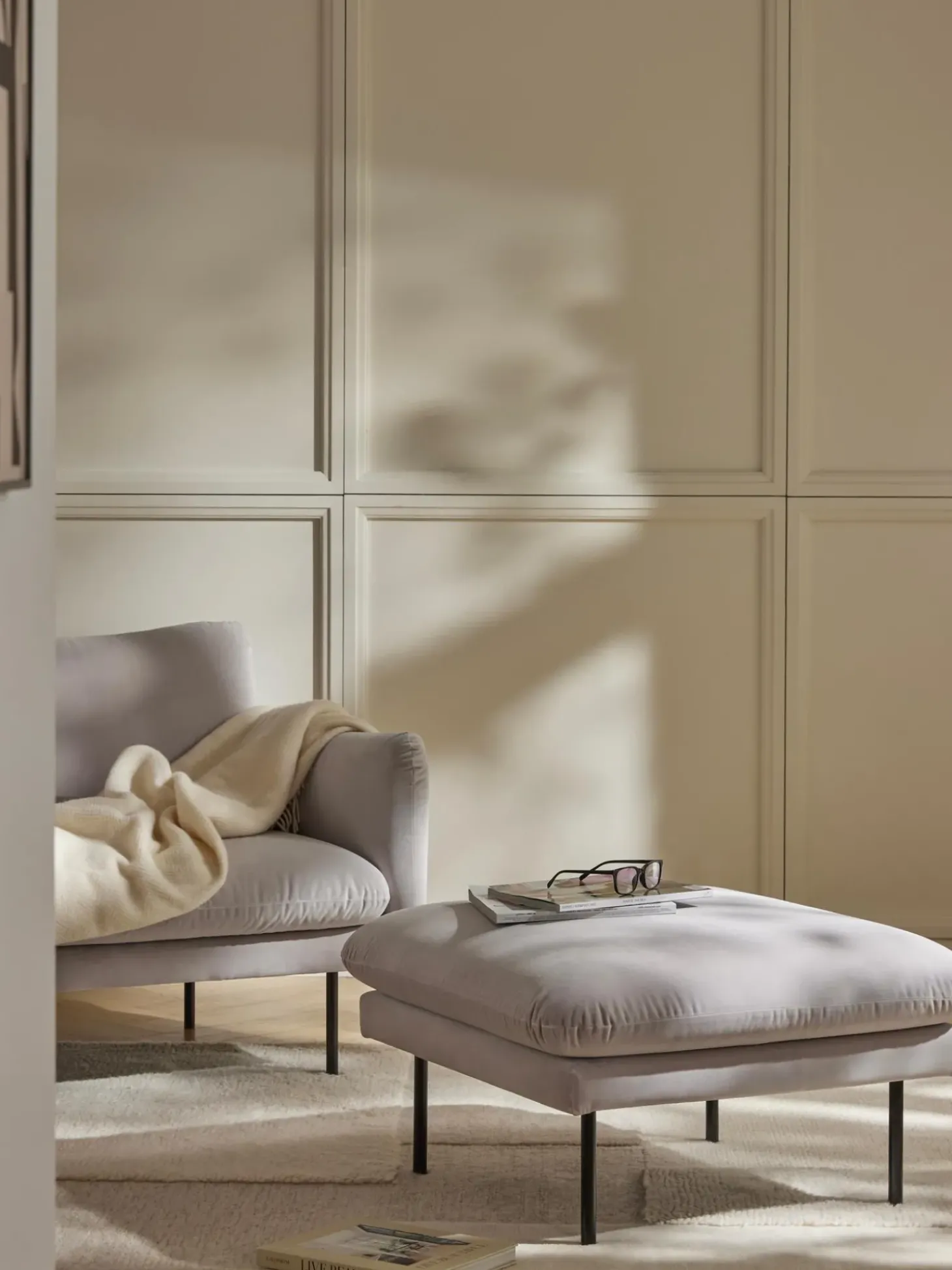 Reposapies Puf De Terciopelo Moby