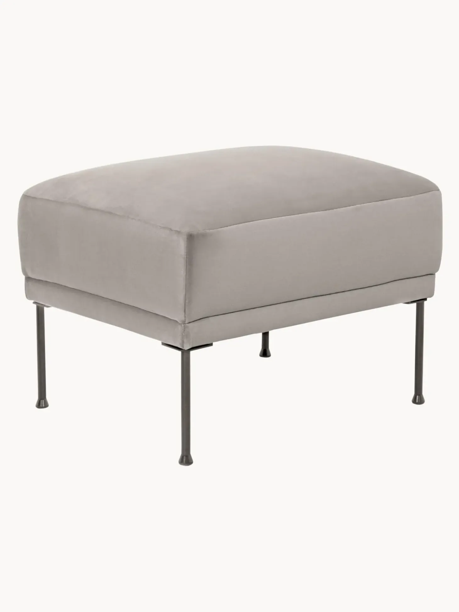 Reposapies Puf De Terciopelo Fluente