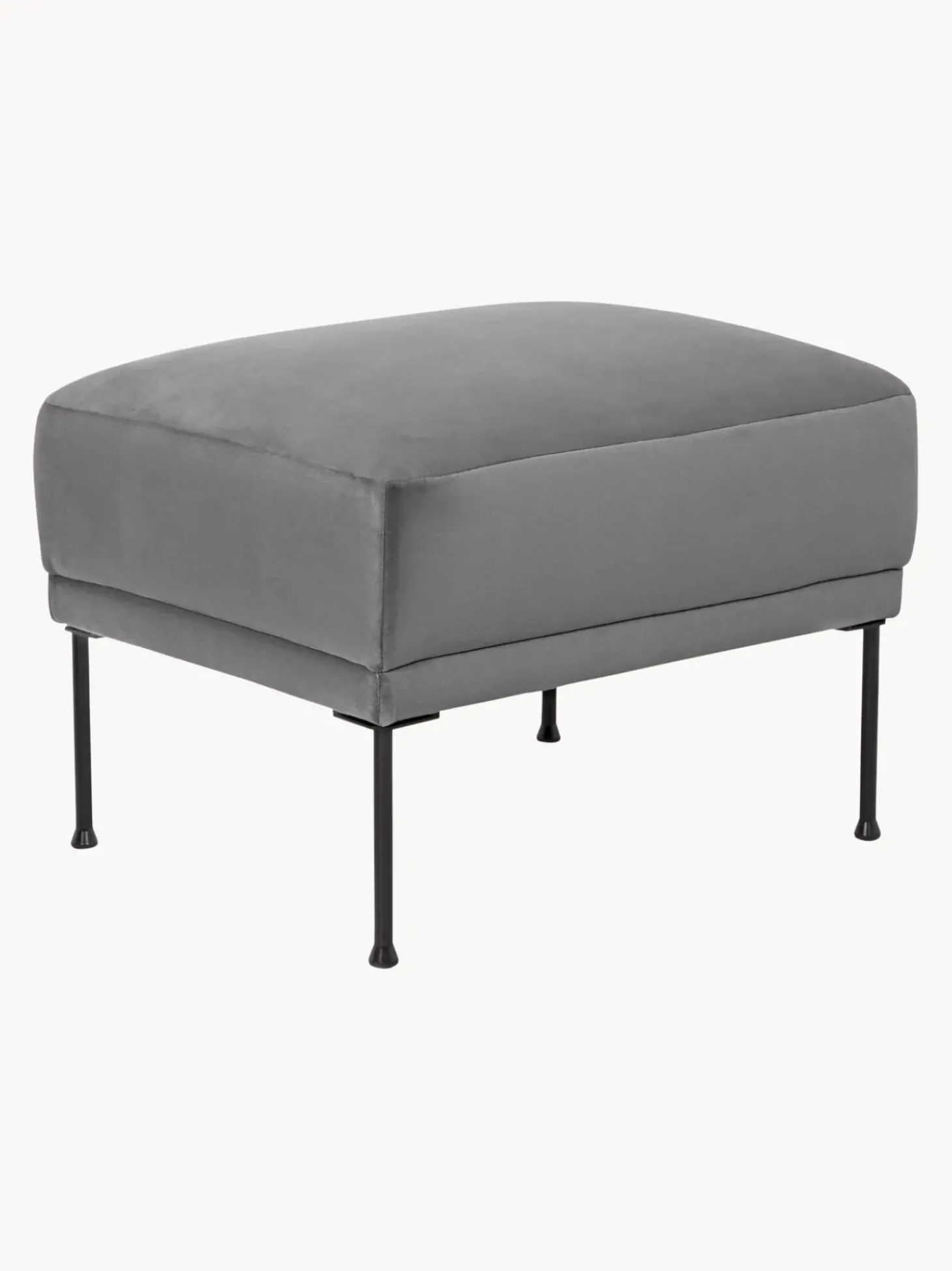 Reposapies Puf De Terciopelo Fluente