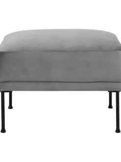 Reposapies Puf De Terciopelo Fluente