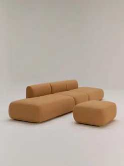 Reposapies Puf En Tejido Boucle Sofia