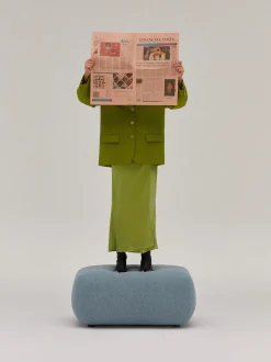 Reposapies Puf En Tejido Boucle Sofia