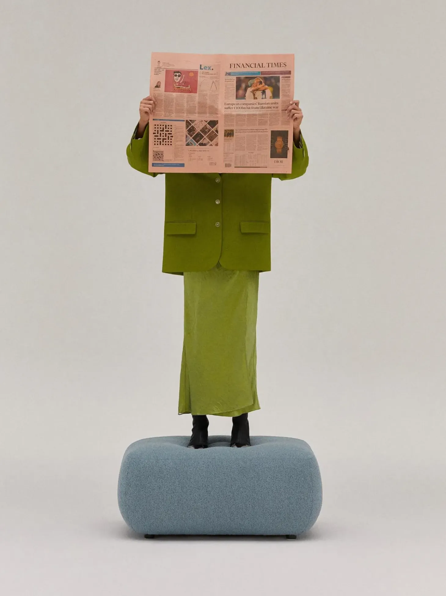 Reposapies Puf En Tejido Boucle Sofia