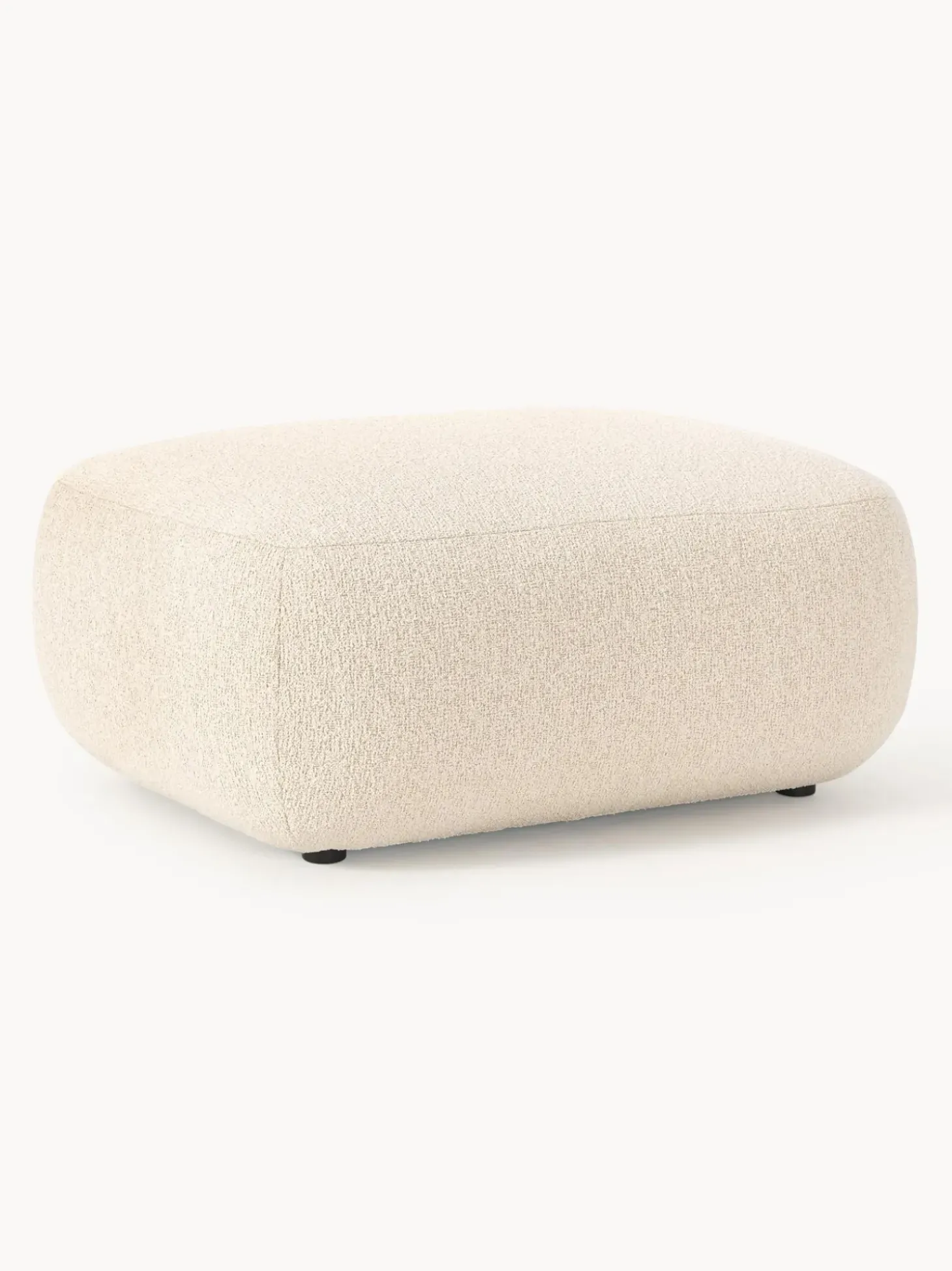 Reposapies Puf En Tejido Boucle Sofia