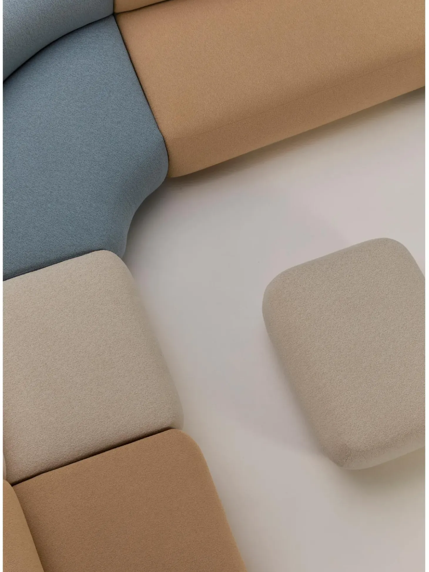 Reposapies Puf En Tejido Boucle Sofia