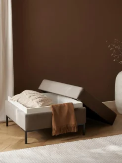 Reposapies Puf Luna, Con Espacio De Almacenamiento