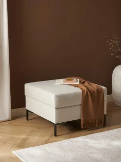 Reposapies Puf Luna, Con Espacio De Almacenamiento