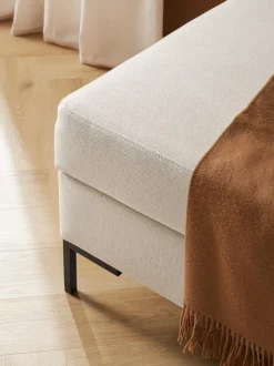 Reposapies Puf Luna, Con Espacio De Almacenamiento