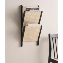Revistero De Pared De Bambu Y Ratan Morgan
