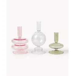 Set De Candelabros Con Forma Organica Clea, 3 Uds.