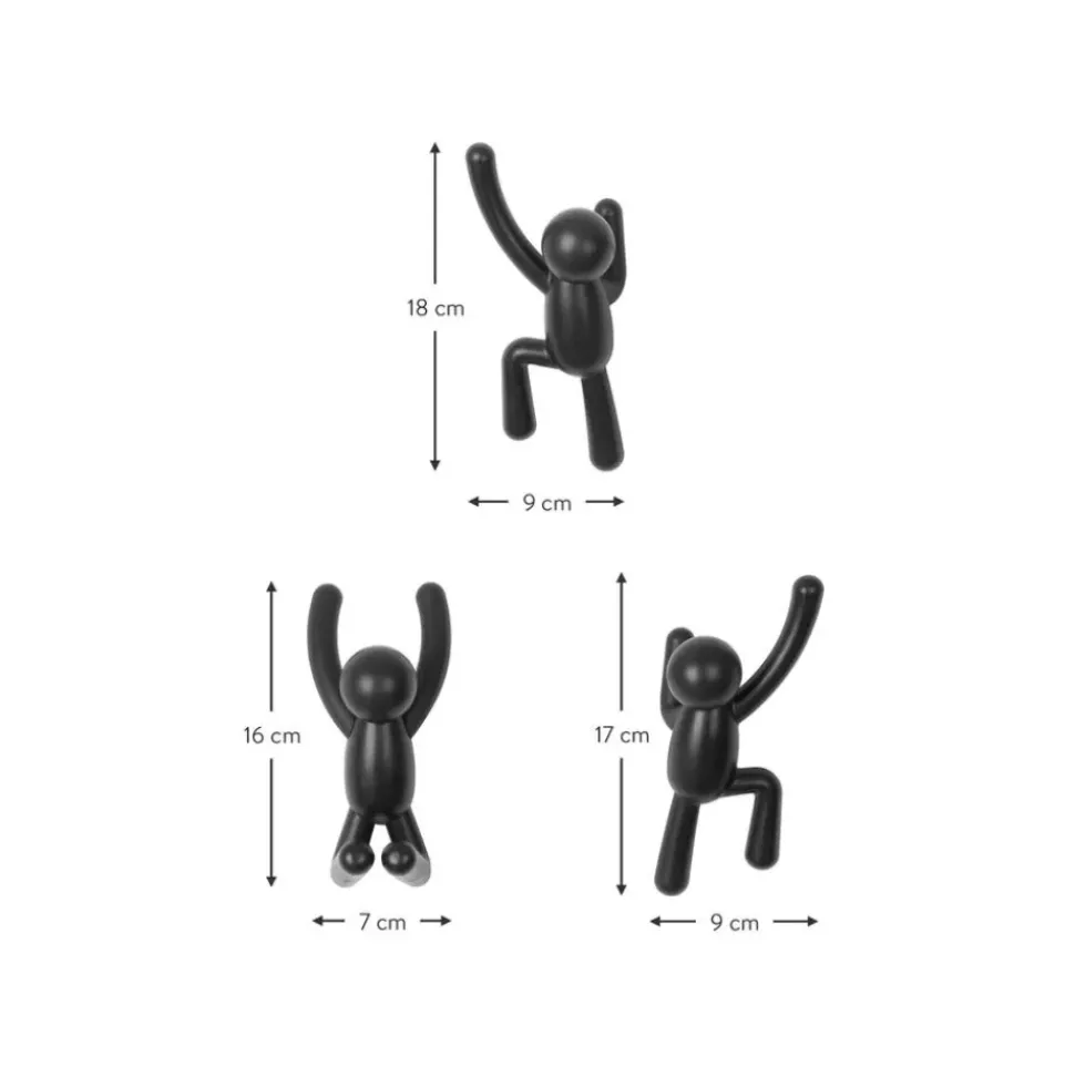 Set De Colgadores De Diseno Buddy, 3 Uds.