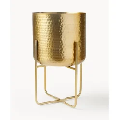 Set De Macetero De Metal Martillado Nives, 2 Uds.