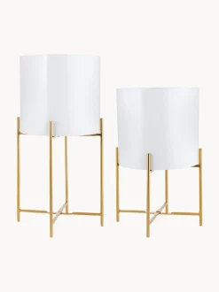 Set De Maceteros De Metal Mina, 2 Uds.