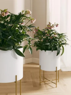 Set De Maceteros De Metal Mina, 2 Uds.