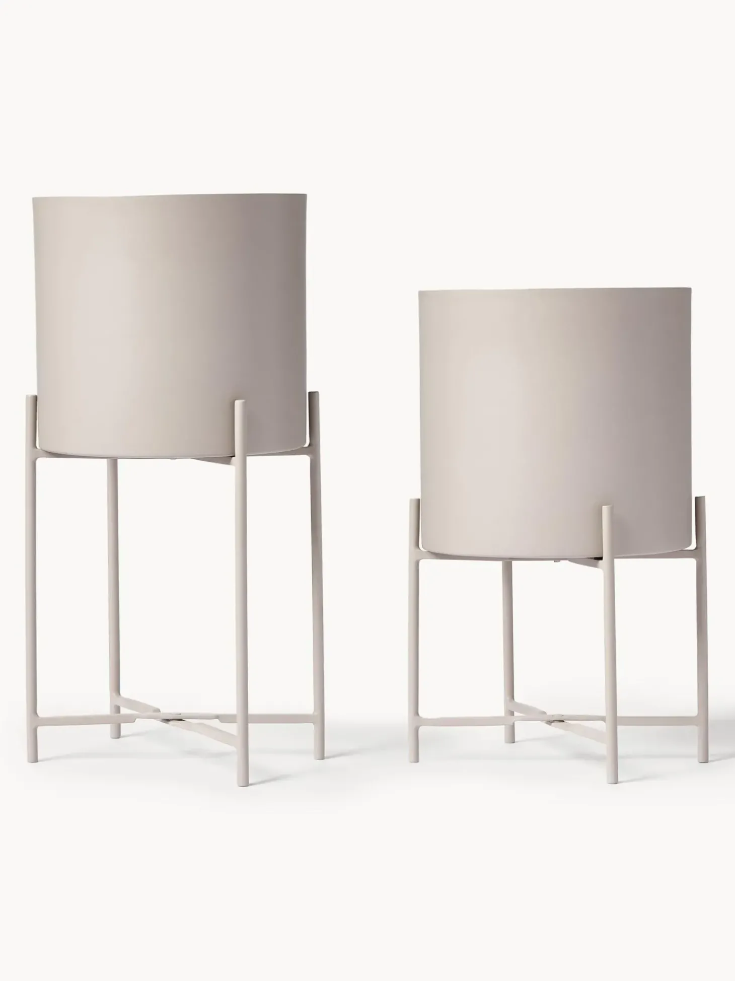 Set De Maceteros De Metal Mina, 2 Uds.