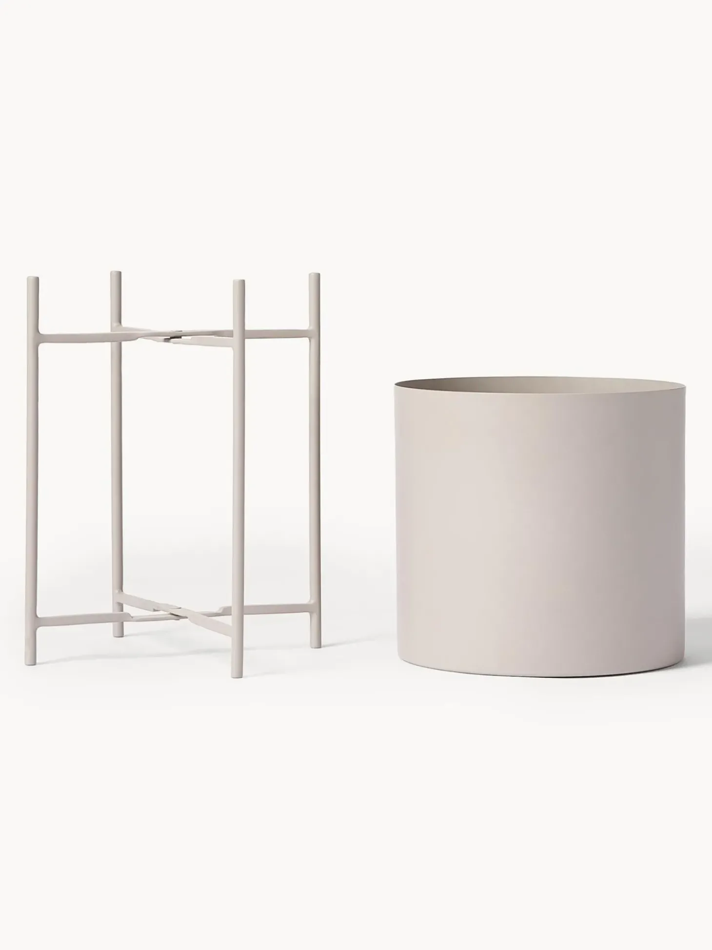 Set De Maceteros De Metal Mina, 2 Uds.