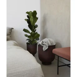 Set De Maceteros Grandes De Metal Vig, 2 Uds.