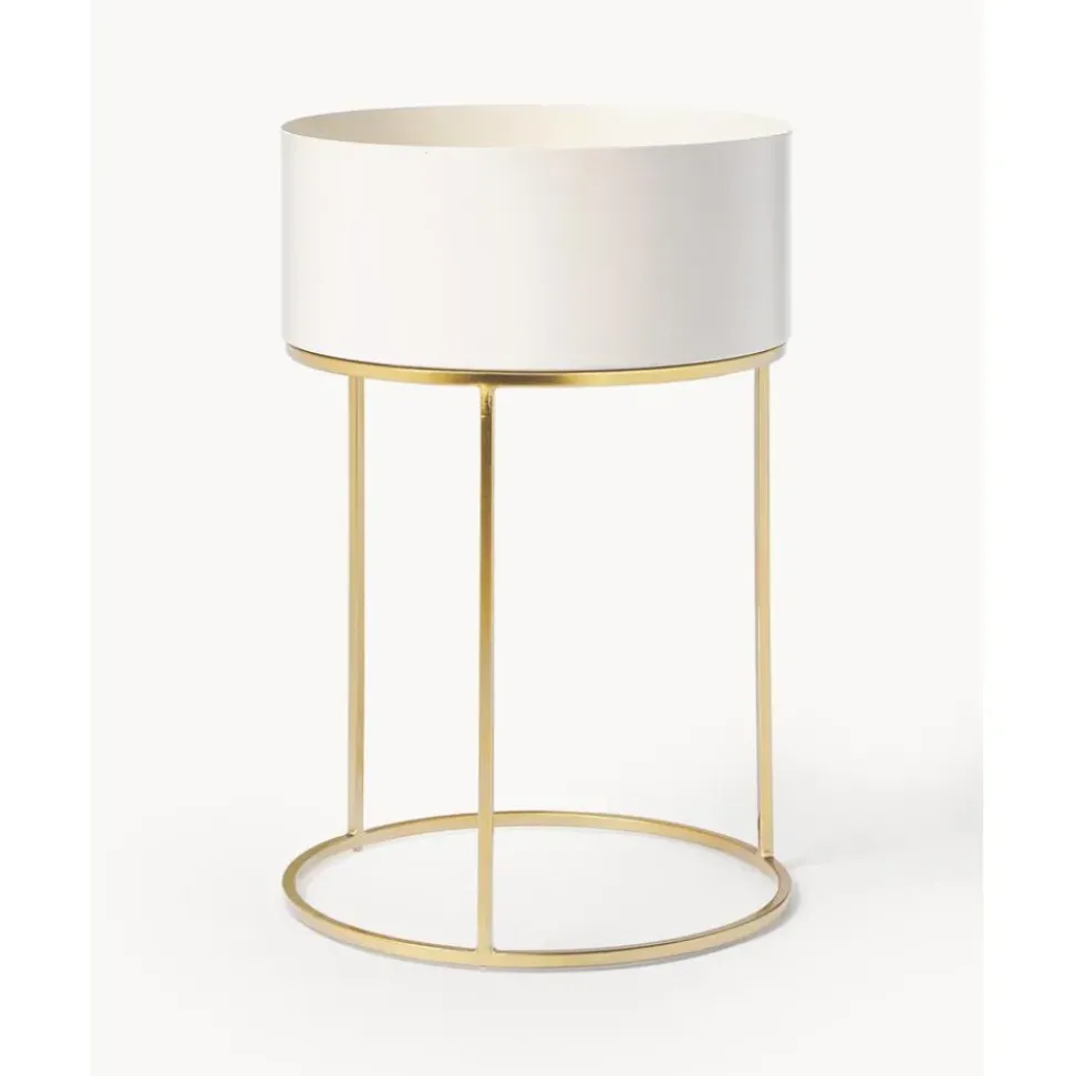 Set De Maceteros Redondos De Metal Palesa, 2 Uds.