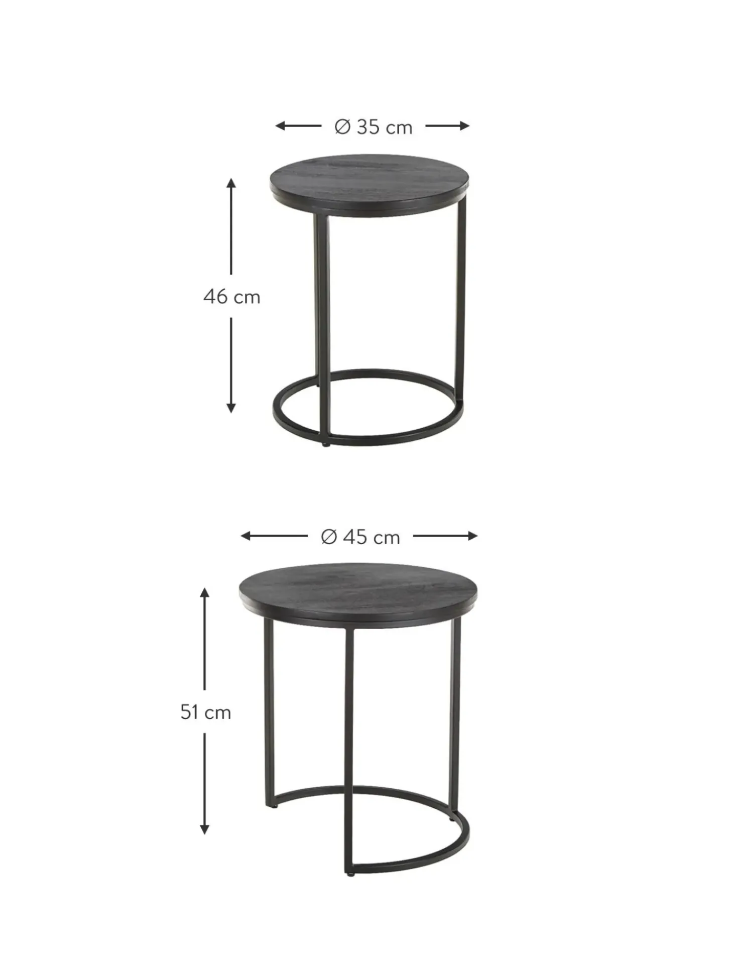 Set De Mesas Auxiliares Andrew, 2 Uds.