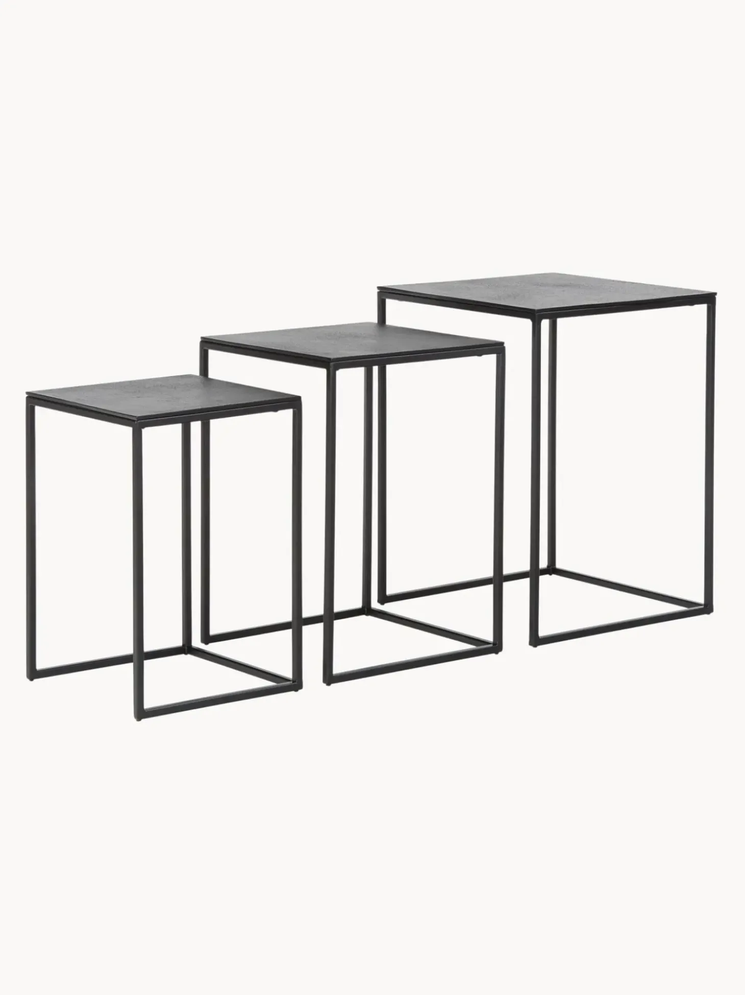 Set De Mesas Auxiliares De Metal Dwayne, 3 Uds.