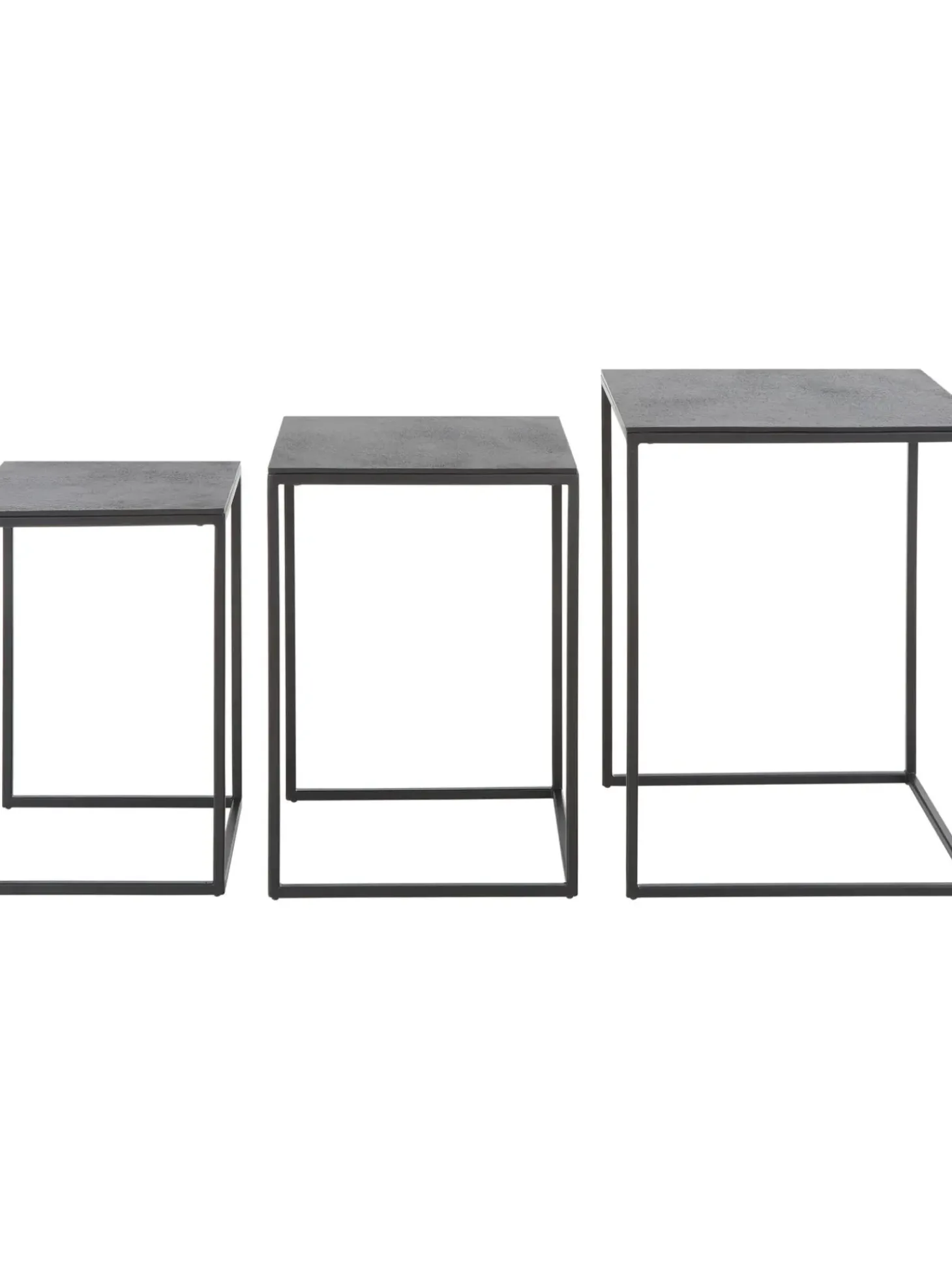 Set De Mesas Auxiliares De Metal Dwayne, 3 Uds.