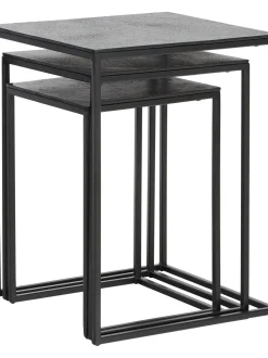 Set De Mesas Auxiliares De Metal Dwayne, 3 Uds.