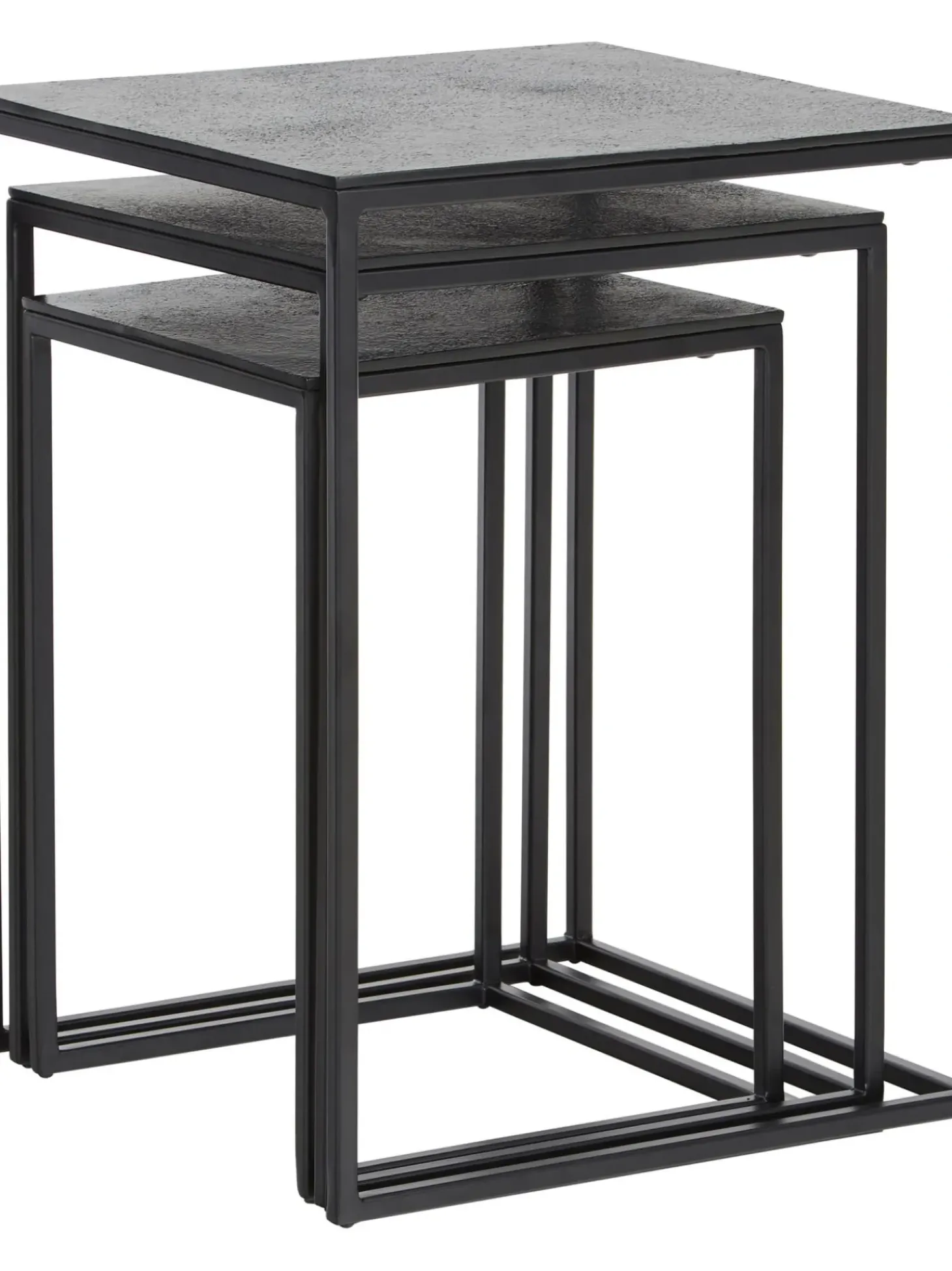 Set De Mesas Auxiliares De Metal Dwayne, 3 Uds.