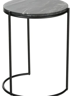 Set De Mesas Auxiliares De Marmol Ella, 2 Pzas.