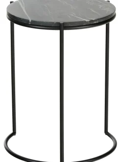 Set De Mesas Auxiliares De Marmol Ella, 2 Pzas.