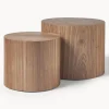 Set De Mesas De Centro De Madera Dan, 2 Uds.