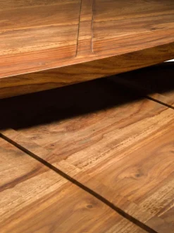 Set De Mesas De Centro Ovaladas De Madera Maciza Sham, 2 Uds.