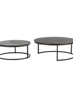 Set De Mesas De Centro Redondas De Madera Andrew, 2 Uds.