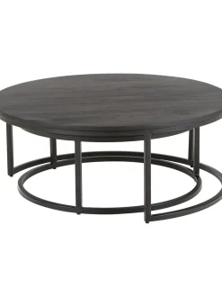 Set De Mesas De Centro Redondas De Madera Andrew, 2 Uds.