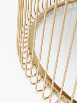 Set De Mesas De Centro Wire, 2 Uds., Tablero De Vidrio